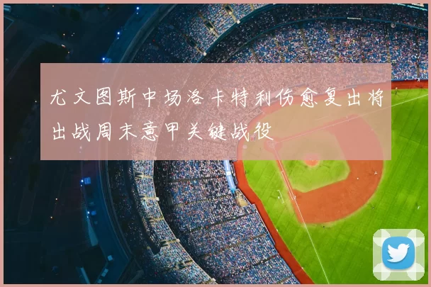 尤文图斯中场洛卡特利伤愈复出将出战周末意甲关键战役